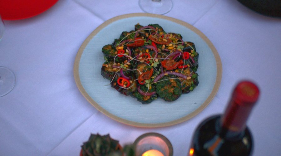 Our Green Goddes Aubergine, Delicious!