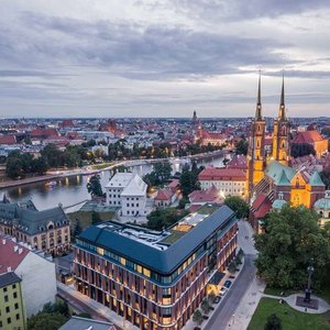 The Bridge Wroclaw MGallery in Wroclaw, image may contain: Home Decor, Floor, Wood, Penthouse