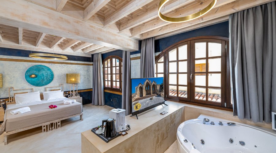 Superior Suite Lindos with Hot Tub