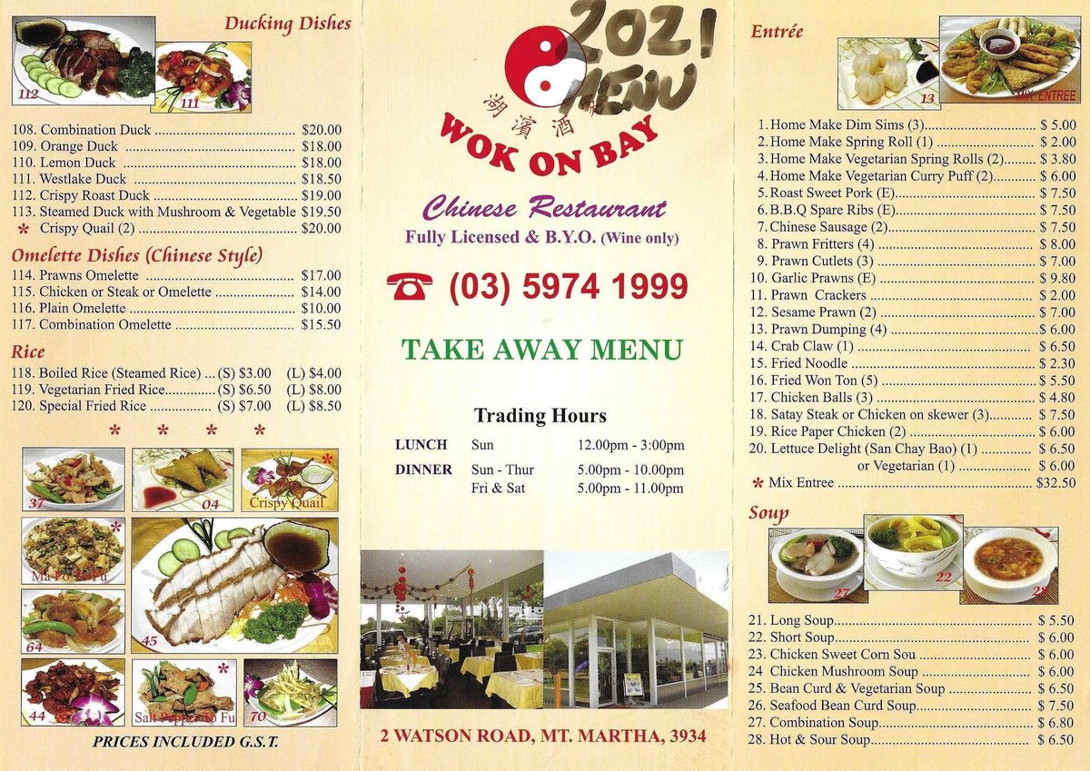 WOK ON BAY, Mt Martha Restaurant Reviews, Photos & Phone Number Tripadvisor