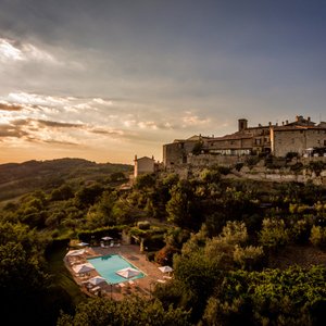 View of Saragano and Pool 