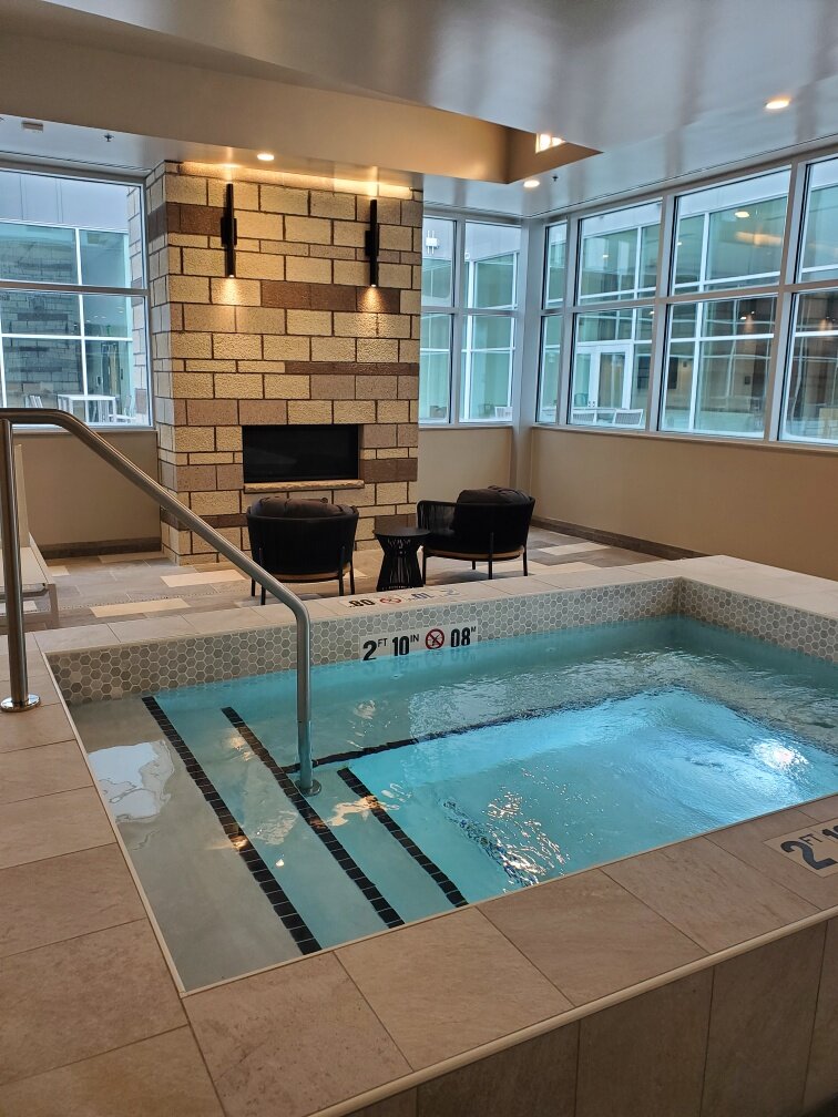 Staybridge Suites Rochester Mayo Clinic Area Pool Pictures Reviews   Hot Tub And Fire Place 