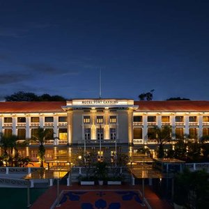Hotel Facade Evening