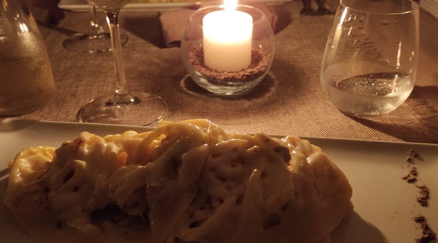Carbonara podolica a lume di candela (il venerdì "m'illumino di meno"