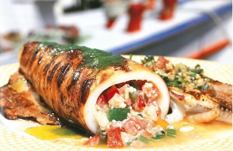 STUFFED CALAMARI WITH FETA CHEESE
