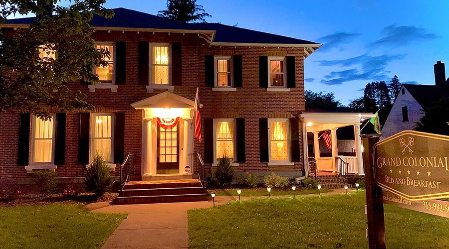 Grand House at Dusk