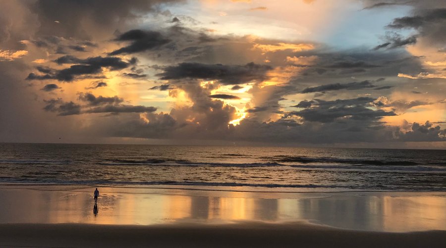 This was certainly a unique sunrise on the World's Most Famous Beach!