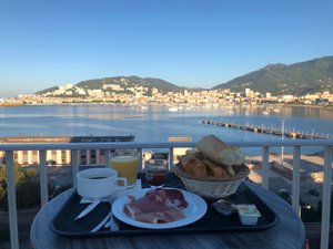 Hotel - Restaurant Spunta di Mare in Corsica, image may contain: Brunch, Waterfront, Breakfast, Lunch