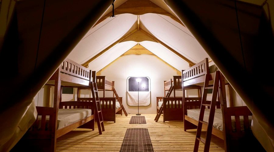 The Bar SZ Ranch glamping tents
