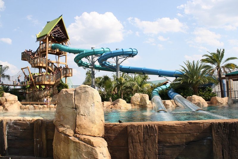Les toboggans d'Aquatica Orlando, le parc aquatique de SeaWorld