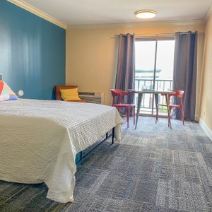 Spacious private queen with ensuite and balcony