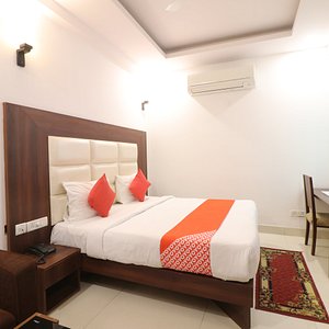 Super Deluxe rooms are best Suiteed for quality and comfortable accommodation. All our Super Deluxe Rooms offer amenities like One Double/Single bed with Private bath, Air Conditioned, Shower, Wake Up Service/Alarm-clock, Seating area, Bathroom Amenities, Western Toilet, Personal safe, Channel Music, Color television, 24-hour room service, Laundry service, Telephone, and Window (Subject to availability).
