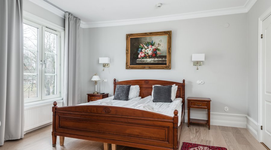 Alla rum har sängar från Carpe Diem Beds