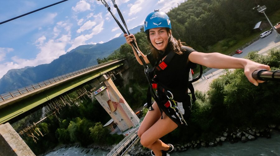 Der schnellste Weg von der Rezeption zur Water AREA? Natürlich unser Flying Fox!