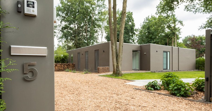 Zicht bij binnenkomst bij onze B&B