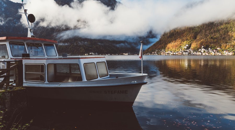 Anfahrt per Schiff nach Hallstatt
