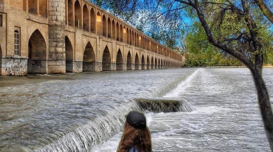 ❤️ Iran 🇮🇷 Esfahan 🥰 Zayandeh Rud 😍