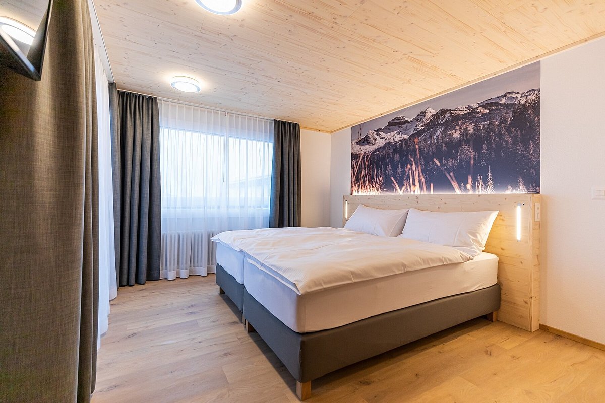 Zimmer mountains. Husky Lodge in the Swiss Canton of Schwyz,.