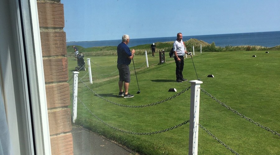 Warkworth golf club lovely lunch and super friendly staff panoramic windows with lovely views over golf course and coast highly recommended