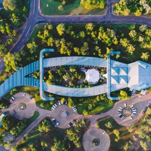 Ariel shot of Mercure Kakadu Crocodile Hotel