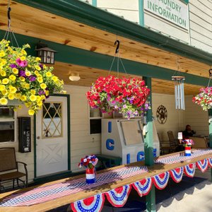 Front office patio