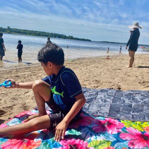 Enjoying in the Beach