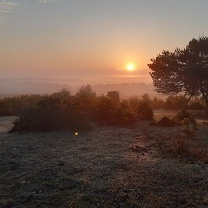 Sunset Over Chesil Beach by Maurice Ford