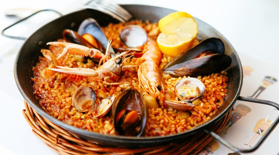 Paella de marisco