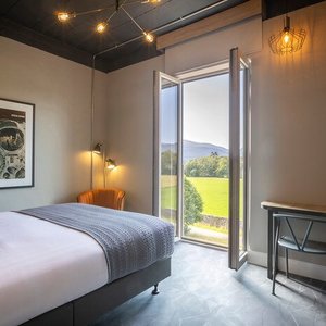 Hotel67 in Killarney, image may contain: Door, Furniture, Bed, Painting