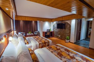 Yashshree Mall Road, Darjeeling in Darjeeling, image may contain: Resort, Hotel, Building, Wood