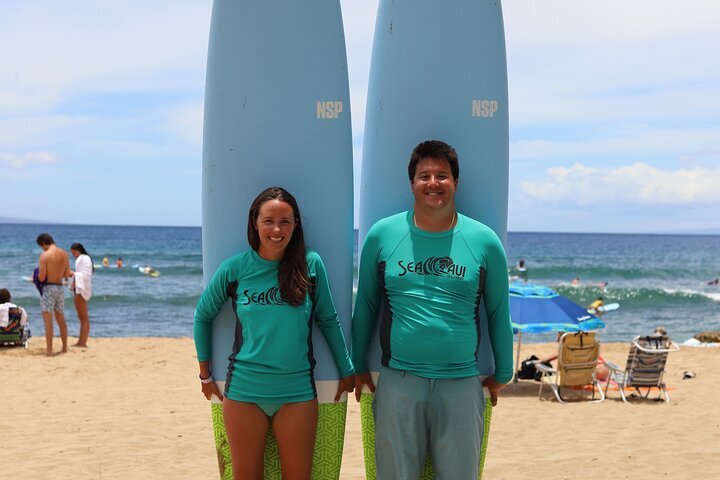 2024 Private Surf Lessons From Kaanapali Beach   Caption 