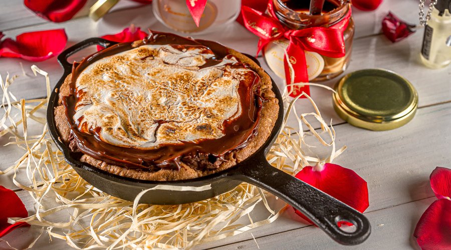 Cookie com marshmallow maçaricado