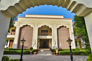 Amargarh Resort in Jodhpur, image may contain: Villa, Housing, Hacienda, Arch