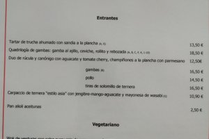 Speisekarte