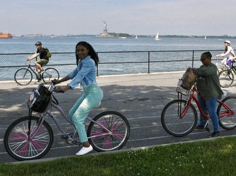 Biking Governors Island, NYC