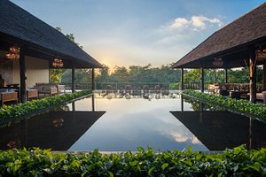 Komaneka at Bisma in Ubud, image may contain: Resort, Hotel, Building, Villa