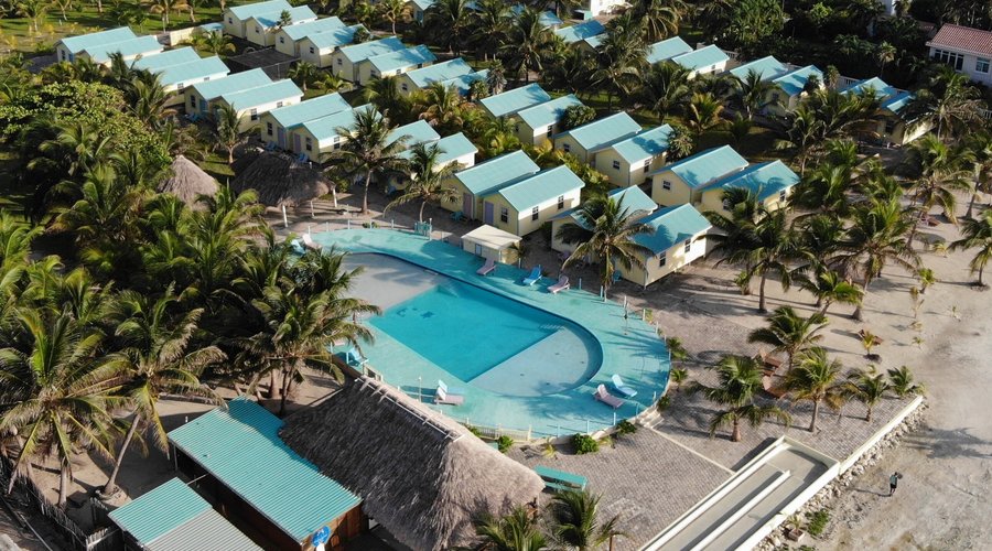 Arial photo of the resort