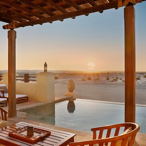 Enjoy a magical sunset from the villa with a private plunge pool.