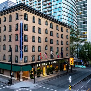 Exterior view of the hotel from July 2021
