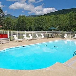 Outdoor pool with sundeck