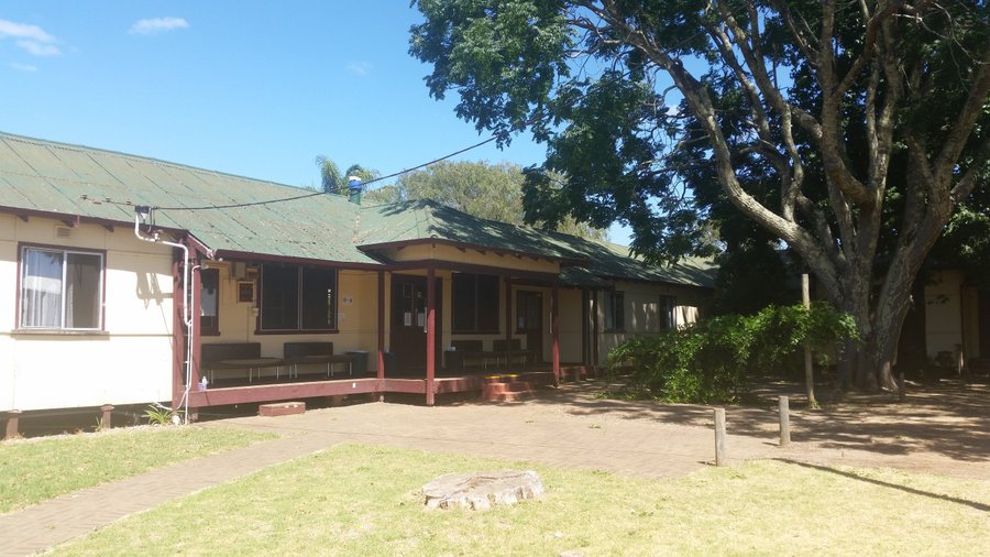 Front of the hostel