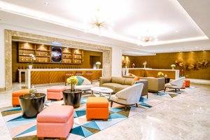 Hotel Lucky Chinatown in Luzon, image may contain: Home Decor, Foyer, Indoors, Furniture