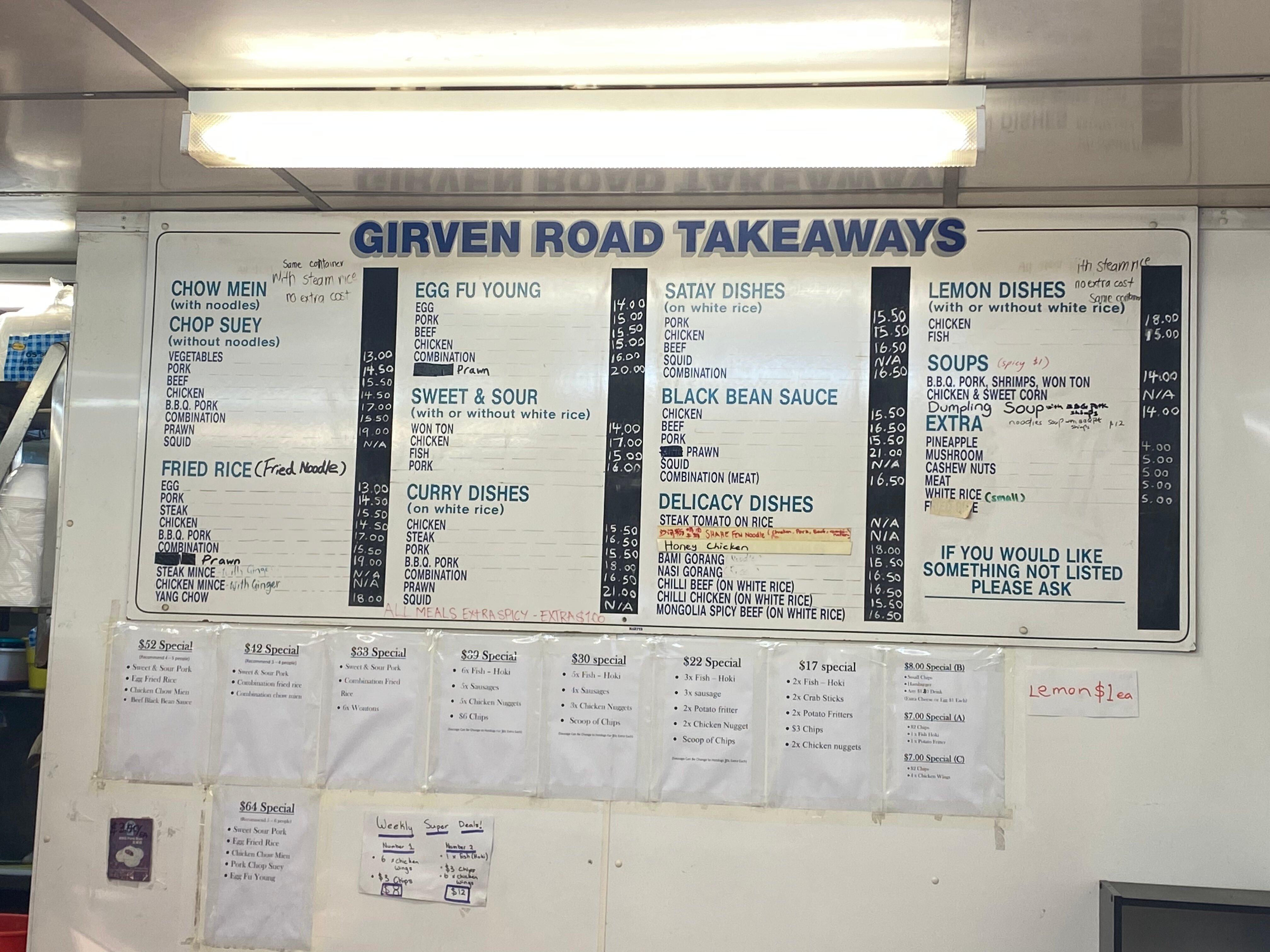 Girven road deals takeaways