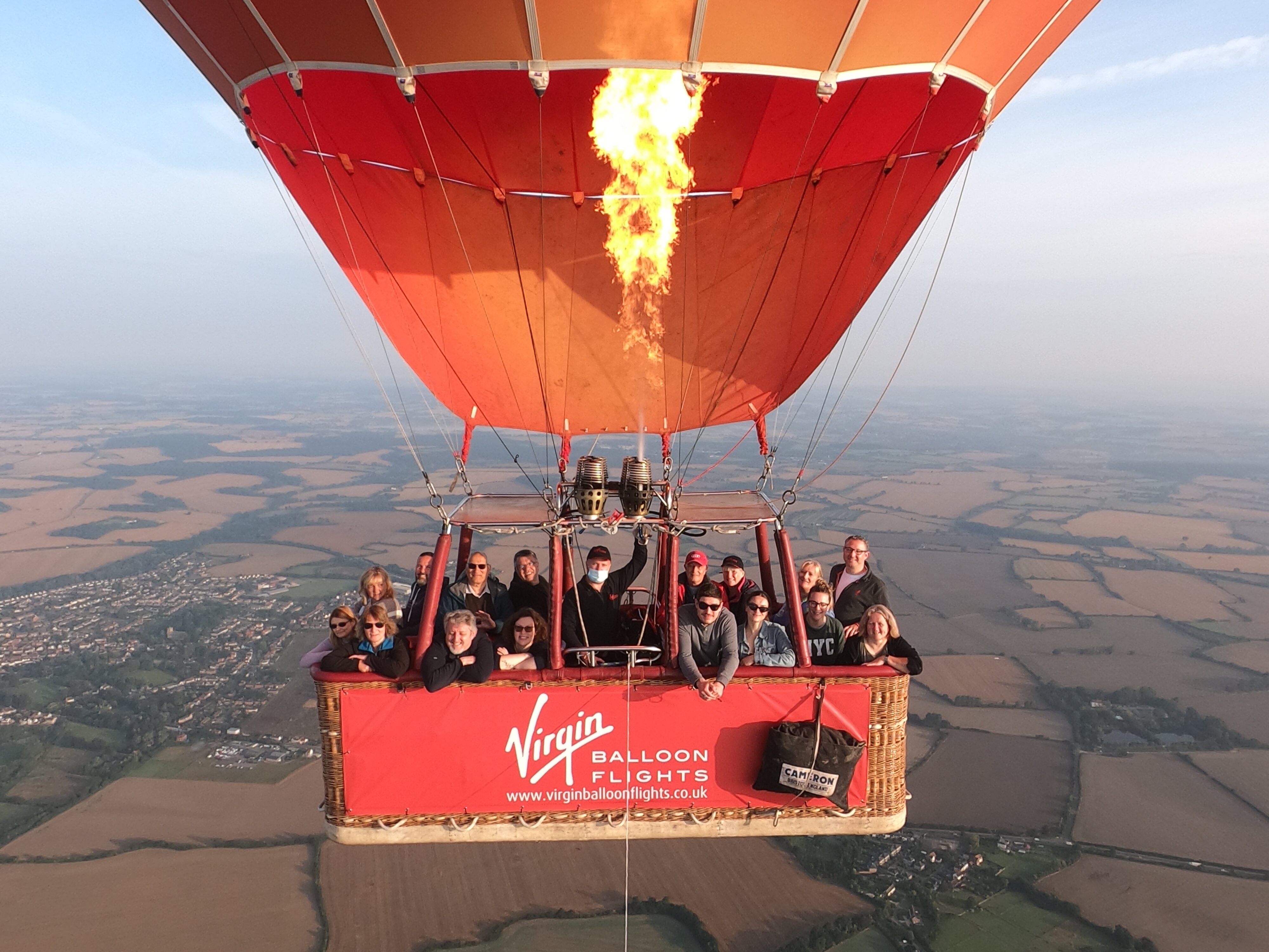 Hot air shop balloon essex