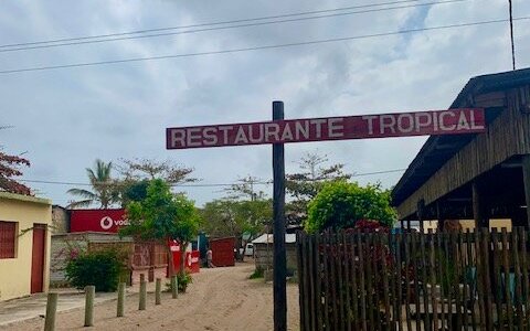 The entrance to the restaurant