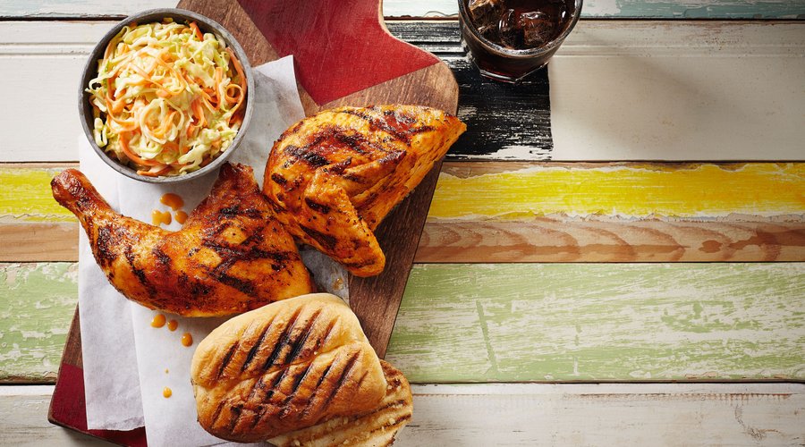 Peri-Peri Chicken on the Bone Half Chicken and drink
