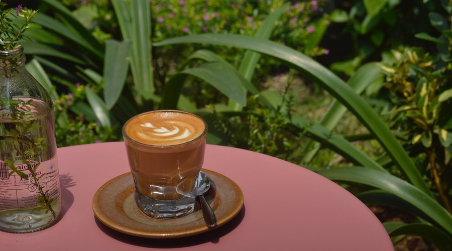 A beautiful Flat White made by our baristas