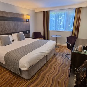 The Link Hotel in Loughborough, image may contain: Hedge, Advertisement, Logo, Grass