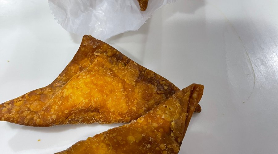 Burnt crab rangoons. Anymore this is the norm. 