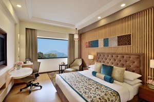 Radisson Srinagar in Srinagar, image may contain: Interior Design, Indoors, Home Decor, Cushion